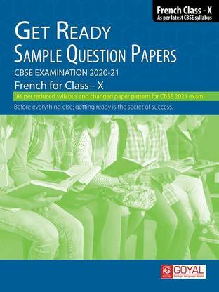 Get ready sample Question Papers French For Class X
