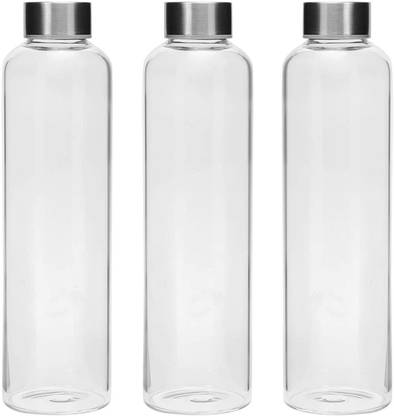 Cutting EDGE Borosilicate Glass Water Bottle for School|Home|Office|Sport|Gym|Hot & Cold Drinks 500 ml Bottle