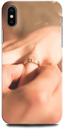 ORBIQE Back Cover for APPLE iPhone X MQA62HN/A LOVE, FINGER, COUPLE ANNIVERSARY, LIFELINE COUPLE