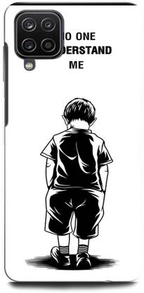 ORBIQE Back Cover for SAMSUNG Galaxy A22 NO ONE UNDERSTAND ME, ALONE BOY, SAD, LITTLE BOY