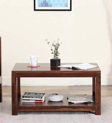SS Wood Furniture Sheesham Wood Coffee Table/Centre Table/Sofa Table (Old World X-Factor Center Table, Brown) Solid Wood Coffee Table