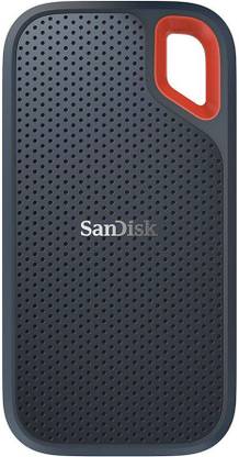 SanDisk E61/1050 Mbs/Window,Mac OS,Android/Portable,Type C Enabled/5 Y Warranty/USB 3.2 500 GB Wired External Solid State Drive (SSD)  (Black, Red, Mobile Backup Enabled) at Rs. 4599