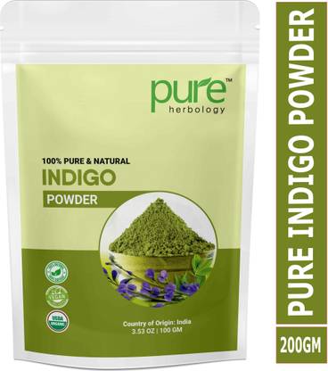 Pure Herbology Pure & Natural Indian Indigo Powder for Hair Care & Hair Growth
