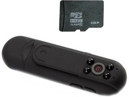 13-HI-13 L8 Spy Bat Pocket Night Vision Audio Video Recording Camera with 8gb SD card (Black) Spy Camera