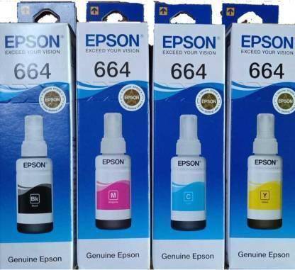 Epson INK JET Black + Tri Color Combo Pack Ink Bottle