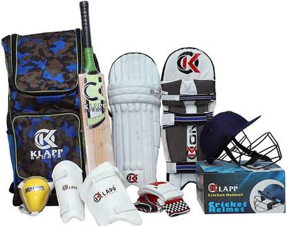 Klapp Champion Cricket Kit, Cricket Set Kashmir Willow (Size-4) Cricket Kit