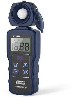 Dr.meter Professional LED Light Meter, Digital Illuminance Meter with 0-200,000 Measuring Ranges and 270 Degree Rotatable Detector Light Meter