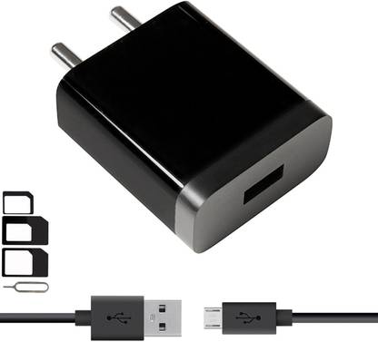 GoSale Wall Charger Accessory Combo for Vivo V3, Sony Xperia XA Ultra Dual, Samsung Galaxy S7 Edge, Lenovo Vibe K5, Moto E3 Power, Panasonic P75, Samsung Galaxy J5 Prime, Moto G4 Plus, Oppo F1, Samsung Galaxy J5 2016, Samsung Galaxy On5 Pro, Oppo Neo 7, Vivo Y21, Xiaomi Mi Max Prime, HTC Desire 10 Pro, Samsung Galaxy J2 (2015), Vivo Y55S, Oppo Neo 5 Dual, Vivo Y21L, Samsung Galaxy A8 Charger With 1 Meter Micro USB Charging Data Cable And SIM Adapter
