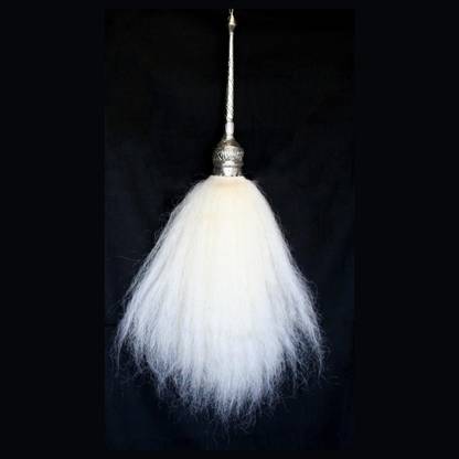 Epoojacart Vinjaamara for God seva- Chamara for diety seva- Vinjamara (Size 5) Silver Plated