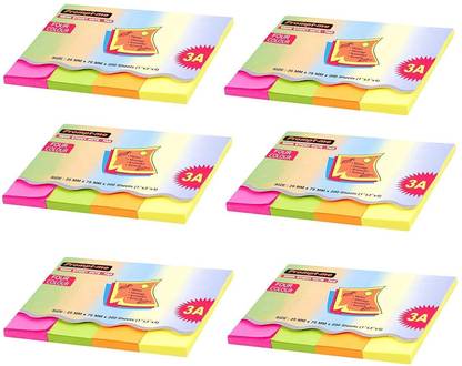 G93 Sticky Notes 200 Sheets Regular, 4 Colors