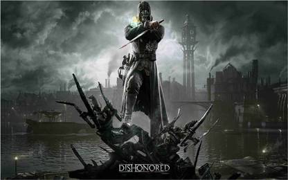 Dishonored Game Wall Poster For Room With Gloss Lamination M3 Paper Print