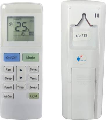 Ehop ompatible Remote Control for Air Conditioner with Auto Clean FUNCTION VE-222 O General Remote Controller