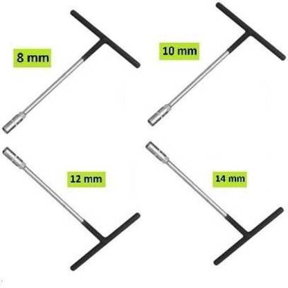 M MOD CON Hand Tool Kit Set For Home And Office T Spanner (8MM,10 MM,12MM, 14MM ) Socket Set
