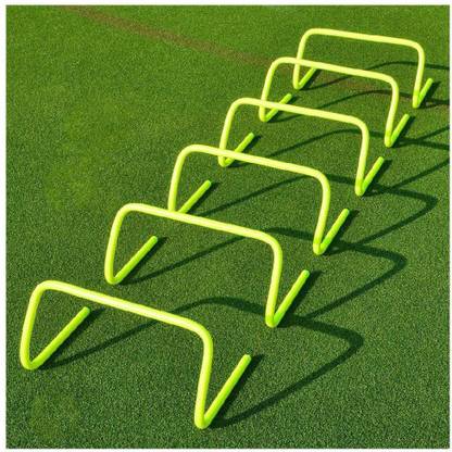 Kalindri Sports 6 inch High Hurdle for All Sports and Fitness 10 Pc PVC Speed Hurdles