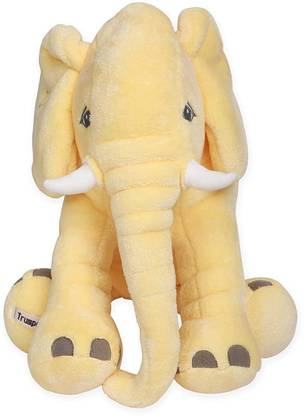 JimLax Premium Quality Elephant Soft Toy and Stuffed Comfertable Pillow Baby Soft Toy 60cm (yellow)  - 60 cm