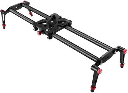 Hiffin hf Camera Slider, Adjustable Carbon Fiber Camera Dolly Track Slider Video Stabilizer Rail with 4 Bearings for Camera DSLR Video Movie Photography Camcorder (80cm) Tripod Ball Head