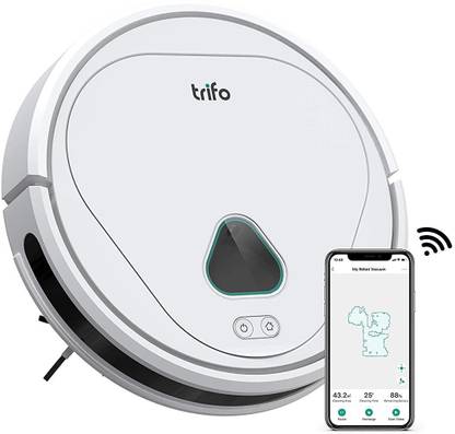 Trifo Max Robot Vacuum Cleaner, with AI Powered Home Surveillance, Video Recording, Mobile App Control, Alexa-Enabled Robotic Floor Cleaner with 2 in 1 Mopping and Vacuum, Anti-Bacterial Cleaning (WiFi Connectivity, Alexa)