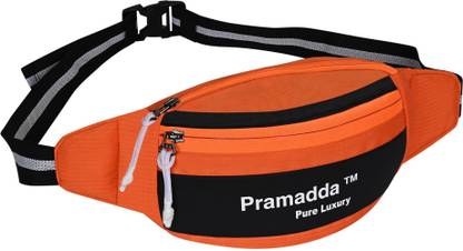 Pramadda Pure Luxury Yolo Orange Tourister Small Travel Bag Waist Pouch Men Women Bum Bags for girls boys Fanny waist pack | Sports travelling Cycling gym Running Jogging Bags | Daily use walking Bags | gift items corporate birthday present | Crossbody Travel Chest Side Bag Men Woman Bum Bag