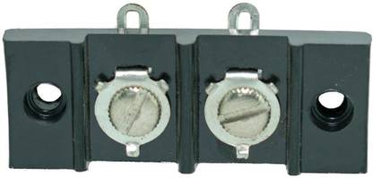 Ovicart 55mm Terminal Connector Strip 2 Position Bakelite Phenolic Screw Type Black 2 Position Phenolic terminal strip 2 screws for stereo, amplifier, speaker Wire Connector