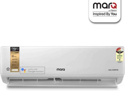 MarQ by Flipkart 1.5 Ton 3 Star Split Dual Inverter Smart AC with Wi-fi Connect  - White