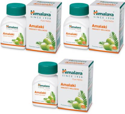 HIMALAYA Pure Herbs Amalaki Immunity Wellness Promotes Health 60 Tablets (Pack of 3)