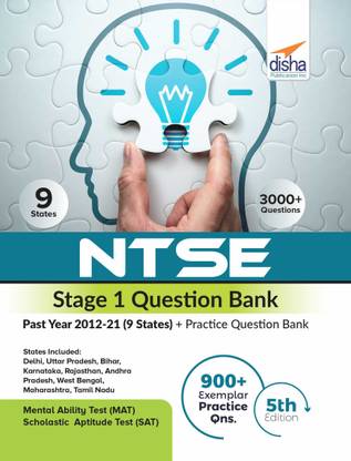 Ntse Stage 1 Question Bank - Past Year 2012-21 (9 States) + Practice Question Bank