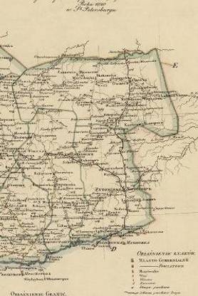 Volhynia Province, Ukraine Vintage Map Field Journal Notebook, 50 pages/25 sheets, 4x6