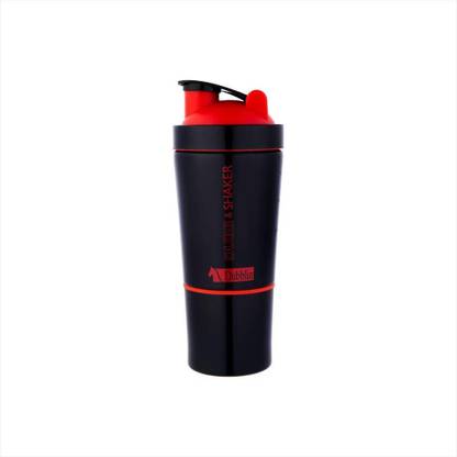 DUBBLIN Dubb & Shaker Gym Shaker Bottle, Sipper Bottle with Protein Shaking Spring Ball 750 ml Steel Shaker