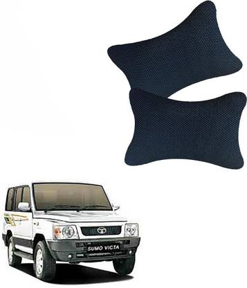 AutoKraftZ Black Leatherite Car Pillow Cushion for Tata