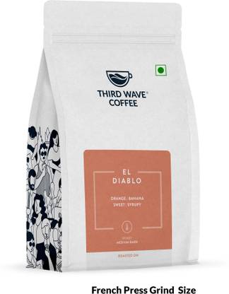 Third Wave Coffee Roasters The El Diablo Blend 100% Arabica Coffee (Medium Dark Roast) French Press Grind Size Roast & Ground Coffee