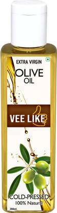 VEE LIKE Extra Virgin Olive Oil - Cold Pressed, Pure & Natural. For Cooking, Eating, Skin & Hair Olive Oil PET Bottle