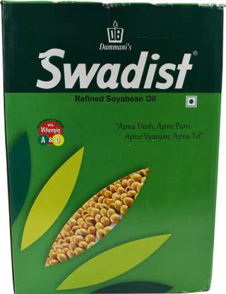 Swadist Soya Oil 15 Ltr Soyabean Oil Pouch