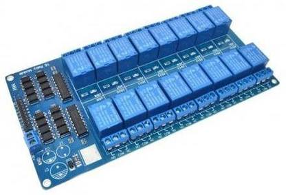 DS Robotics 16 Channel 5V Relay Module Control Board With Optocoupler Protection And LM2596 Power Supply Micro Controller Board Electronic Hobby Kit