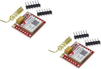 limitless products Pack oF 2 SIM 800L GPRS GSM Module Quad-Band 850/900/1800/1900MHz 3.7~4.2V with SIM Card Slot Onboard with Antenna Electronic Components Electronic Hobby Kit