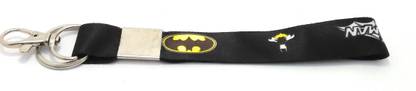 Key Era Batman Mini Lanyard ID card Tag Holder Fabric Keyring Lanyard