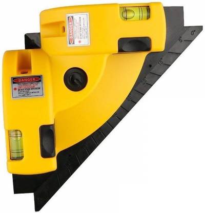 Techtest Laser Level, Right Angle 90 Degree Horizontal & Vertical Laser Line Projection, Square Level Laser with Two Suction Cups Laser Level Laser Level self Leveling Laser Leveler Laser Level and Measure Laser Level, Right Angle 90 Degree Horizontal & Vertical Laser Line Projection, Square Level Laser with Two Suction Cups Laser Level Laser Level self Leveling Laser Leveler Laser Level and Measure, Laser Leveller Yellow One Non-magnetic Line Level