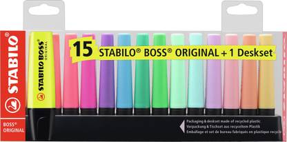 Stabilo BOSS ORIGINAL - Highlighter Pen - Deskset - 7015-01
