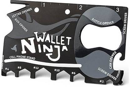 Gadget Hero's Wallet Ninja 18 Multi-utility Knife