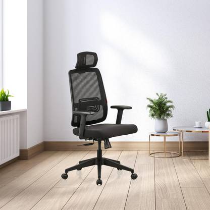 Featherlite Versa High Back Fabric Office Adjustable Arm Chair