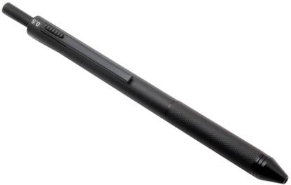 Ledos Ledos Clip-On Multi-functional Pen 3 Color Ballpoint Pen + 0.5 mm Pencil - Black Multi-function Pen