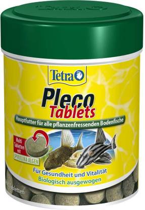 TETRA Pleco Tablets 120 Tablets Vegetable 0.36 kg Dry New Born, Adult, Young Fish Food