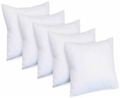 Sawar Creation Microfibre Cushion Pack of 5 Solid Cozy Comfort