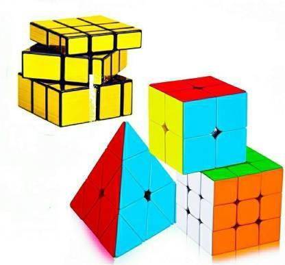 ZIQRA TOYS High Quality Cool Cube High Speed / Gold Mirror Cube / Triangular cube / Rubik's cube / Rubik's cube Combo