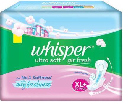 Whisper Ultra Soft air fresh XL+ 30 Sanitary Pad