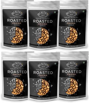 Healthy Treat Roasted Chana - Garlic Combo (Pack of 6 200 gm Each)