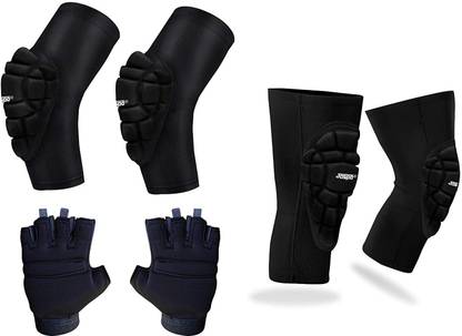 Jaspo Professional Knee/Elbow Pads/ Palm Protector Support for Men Women with PU Pads Knee Support