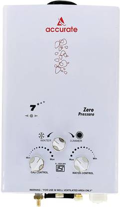 ACCURATE 6 Liter Coper LPG Instant Gas Water Heater Geyser 5 Way Protection 6 L Gas Water Geyser