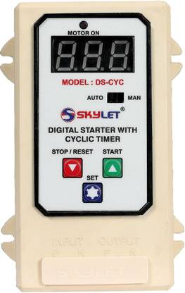 SKYLET SINGLE PHASE PUMP DIGITAL STARTER FOR RUN CAP. ONLY Water Pump Starter