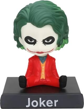 GCT Joker Joaquin Phoenix Bobble Head with Mobile Holder (SH-2) Villian Superhero Action Figure Toys Collectible Showpiece for Car Dashboard | Office Workstation Desk | Table Top