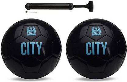 RIDDHI SIDDHI 2 CITY BLACK + PUMP COMBO Football - Size: 5
